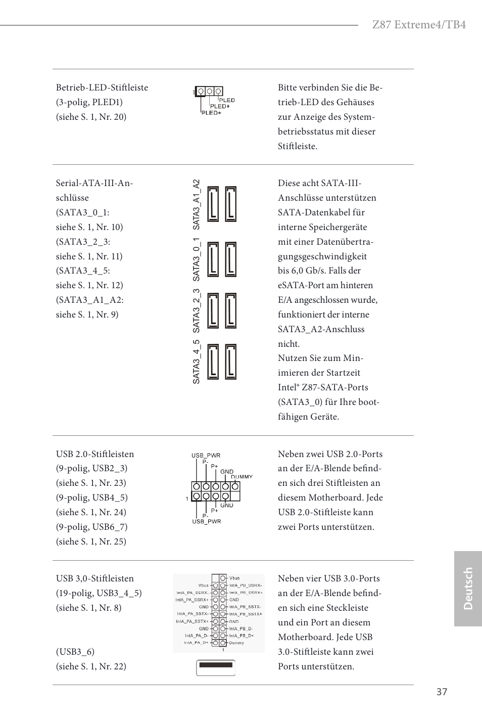 Z87 extreme4/tb4, Deutsch | ASRock Z87 Extreme4__TB4 User Manual | Page 39 / 175