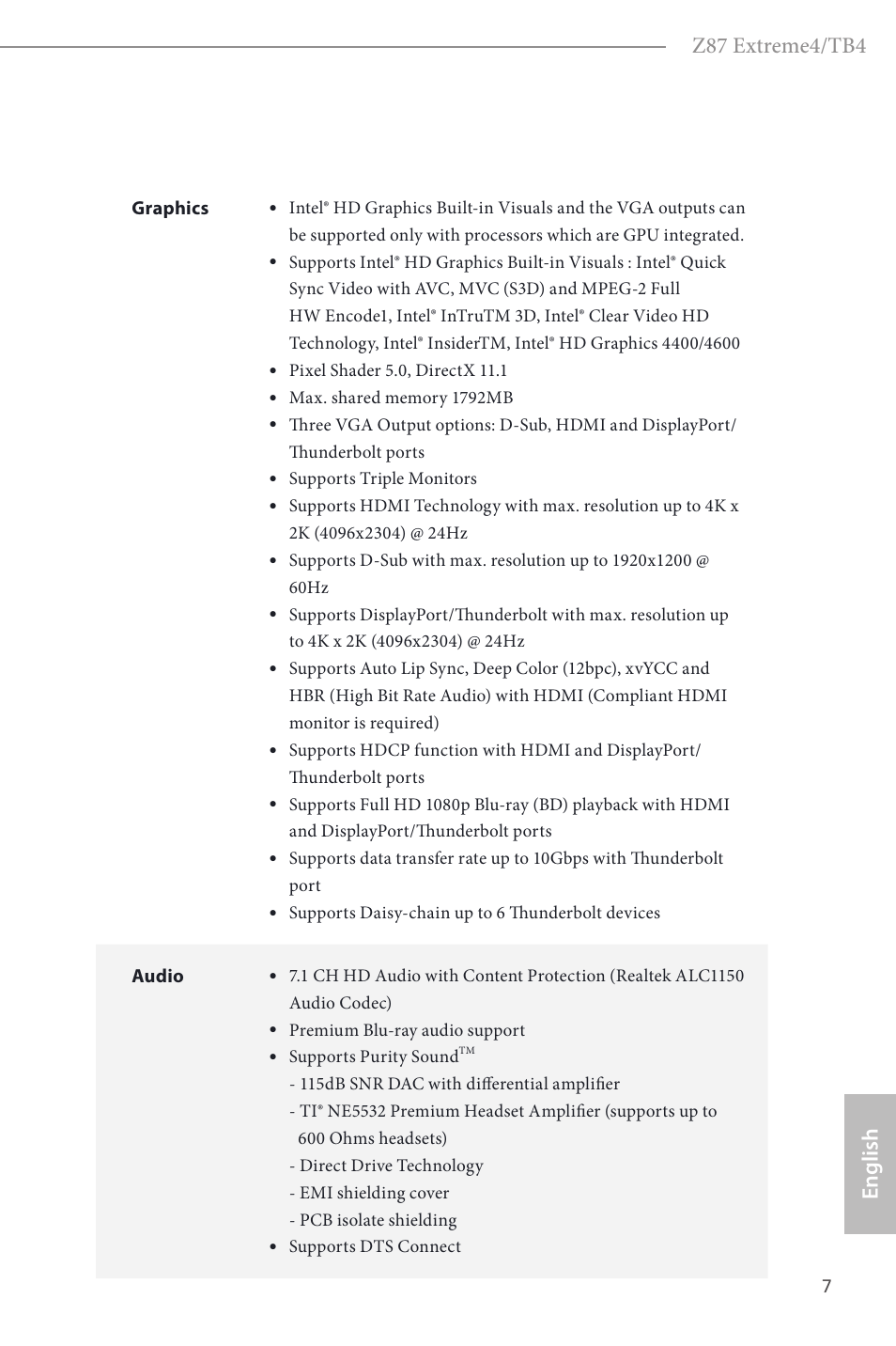 English z87 extreme4/tb4 | ASRock Z87 Extreme4__TB4 User Manual | Page 9 / 175