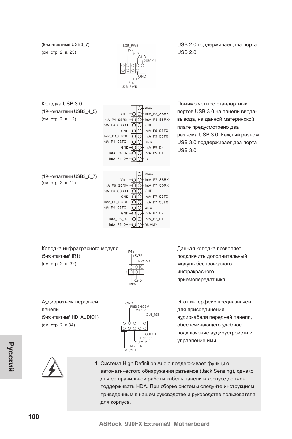 Ру сский, Asrock 990fx extreme9 motherboard | ASRock 990FX Extreme9 User Manual | Page 100 / 193