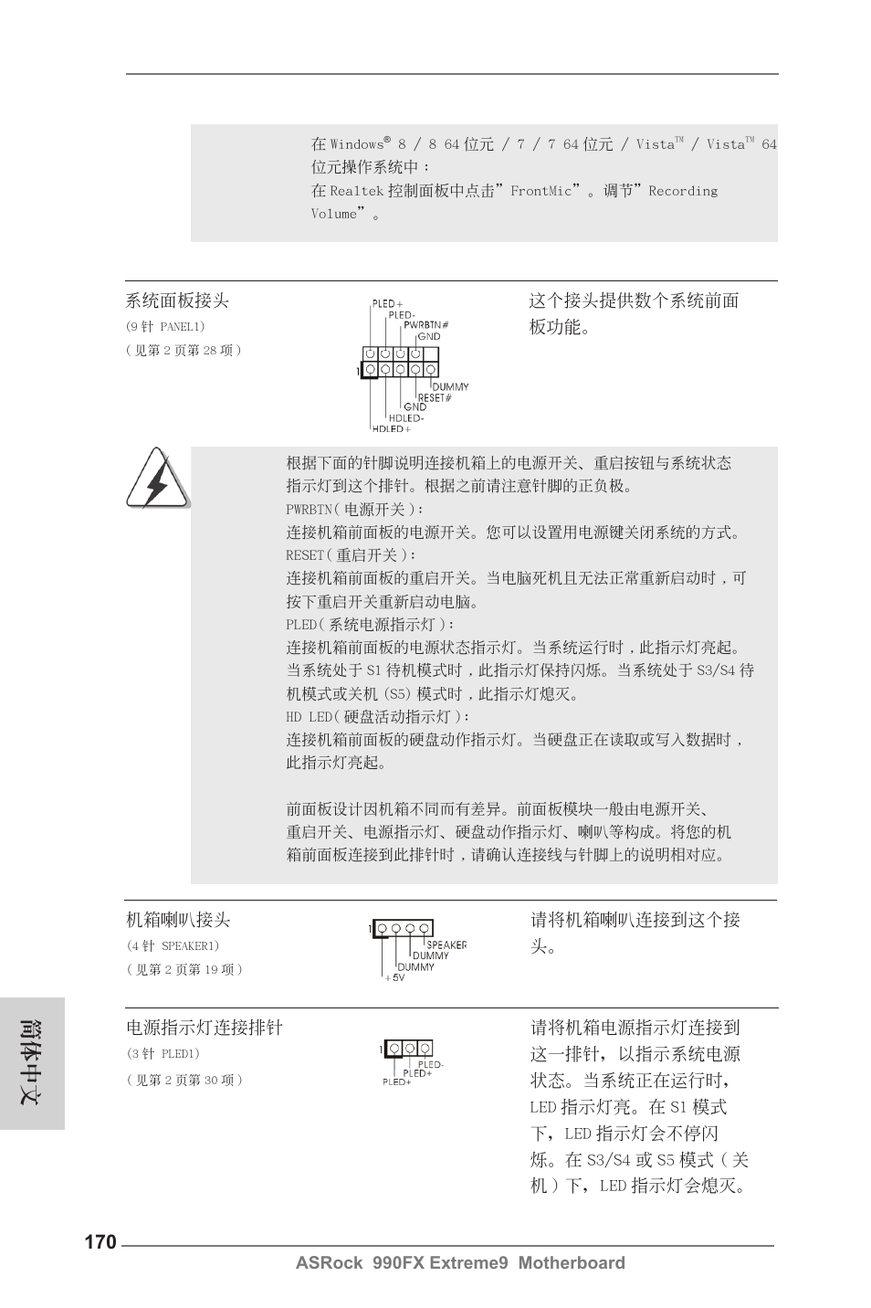 簡體中文 | ASRock 990FX Extreme9 User Manual | Page 170 / 193