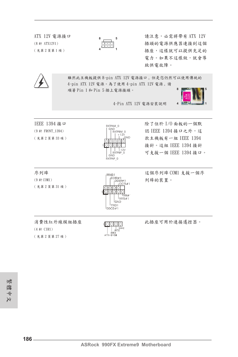 繁體中文 | ASRock 990FX Extreme9 User Manual | Page 186 / 193
