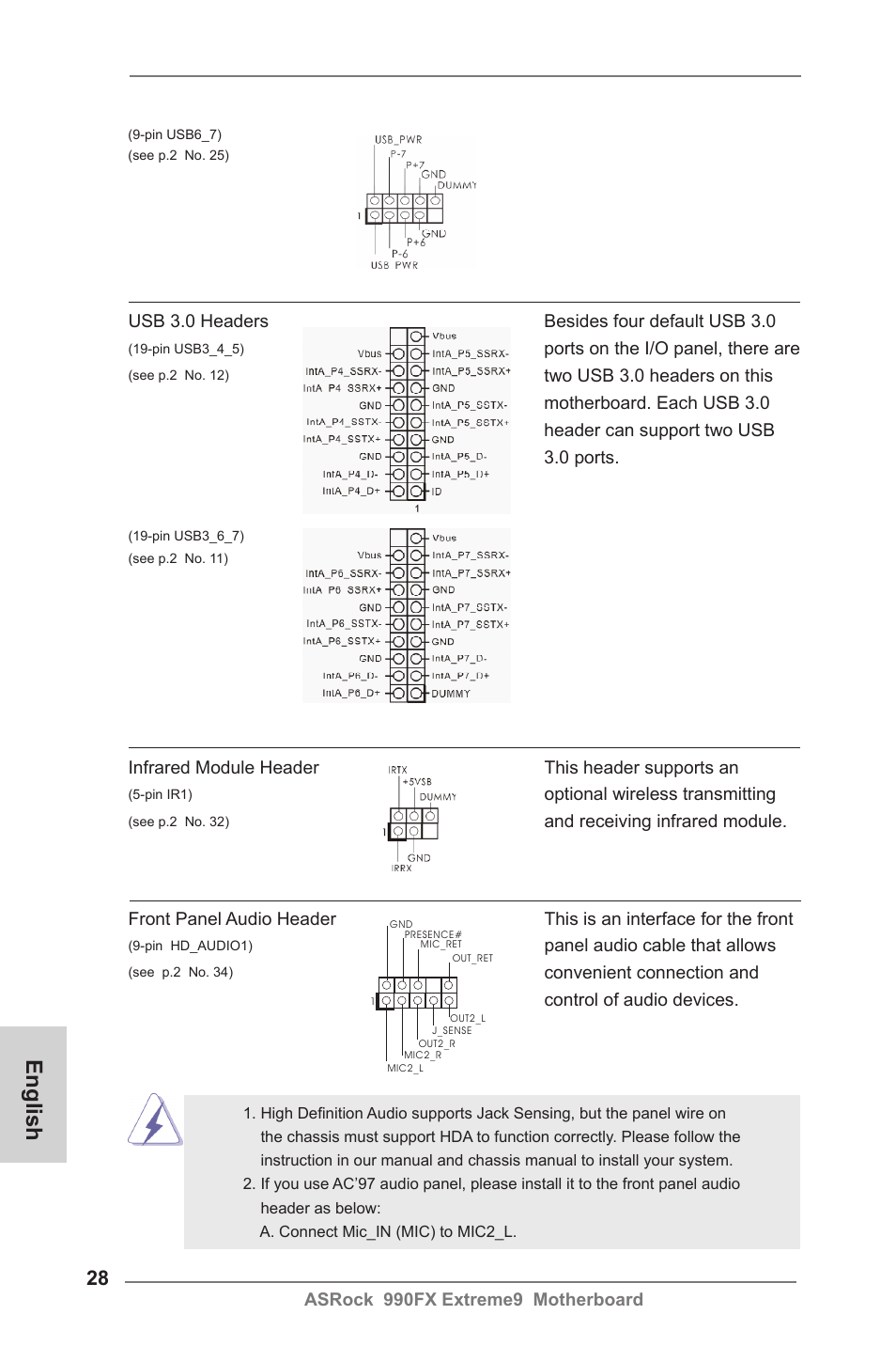 English | ASRock 990FX Extreme9 User Manual | Page 28 / 193