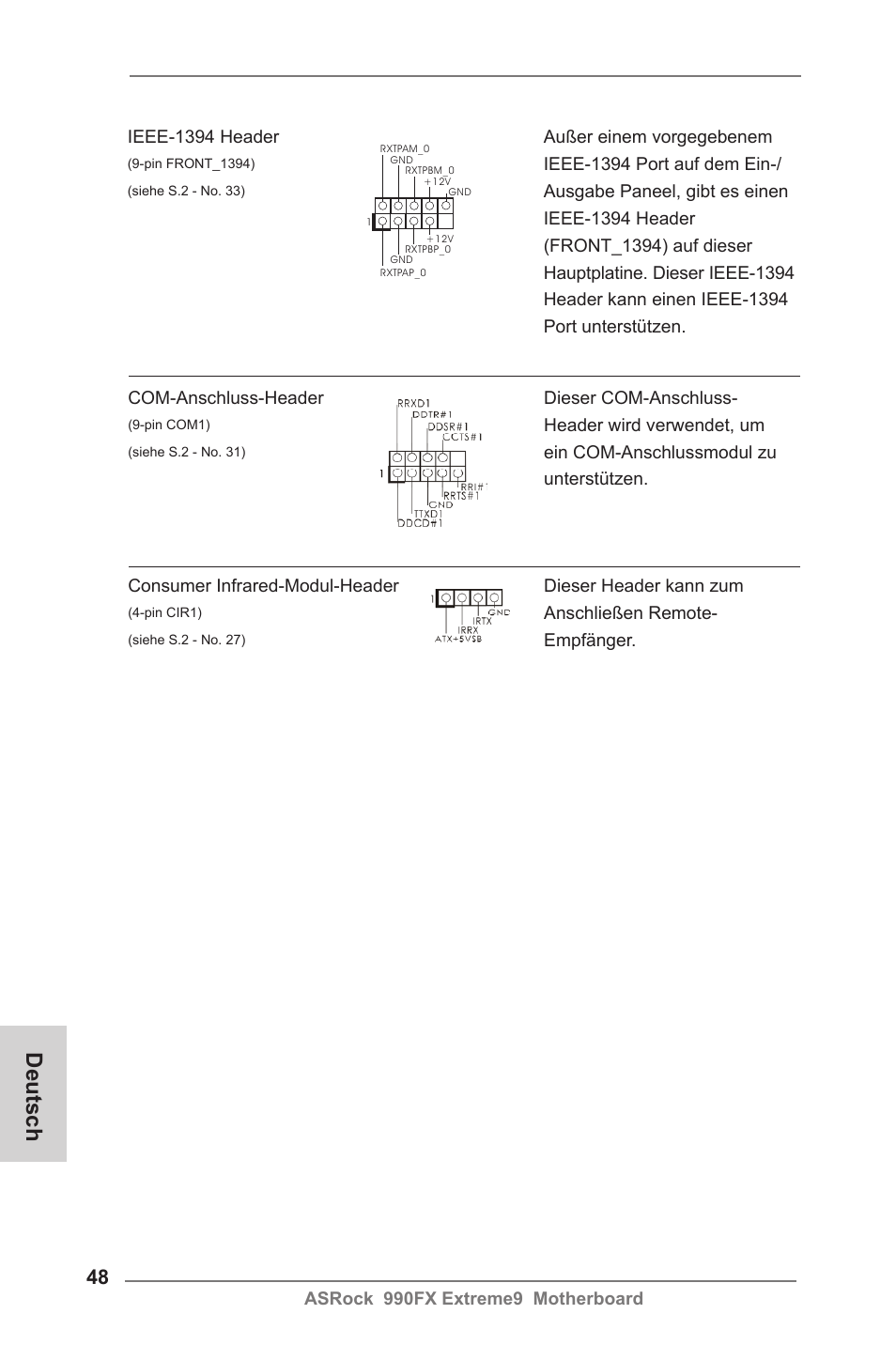 Deutsch | ASRock 990FX Extreme9 User Manual | Page 48 / 193