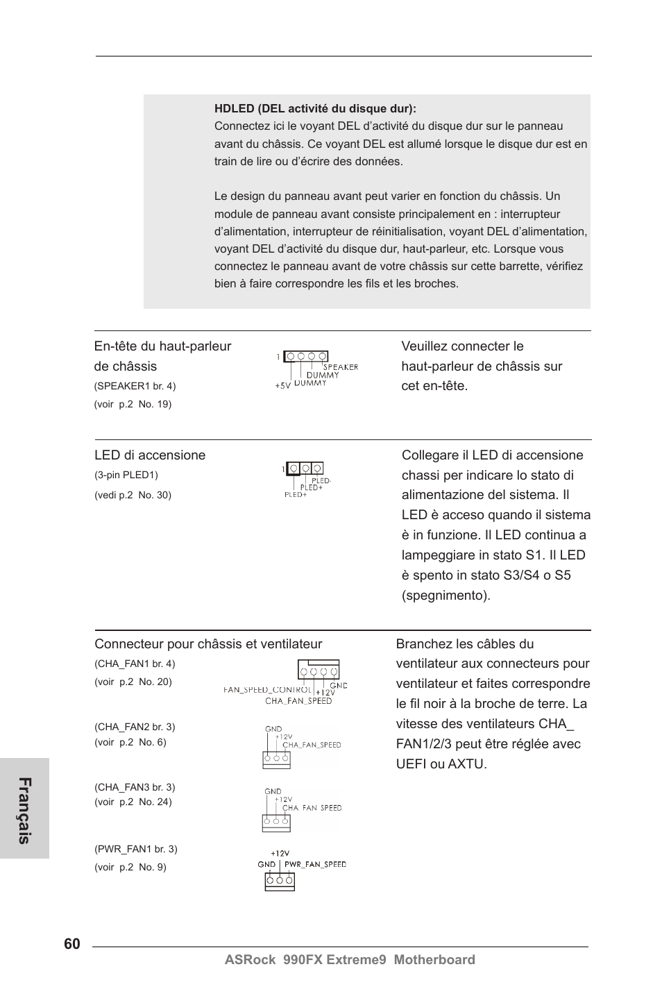 Français | ASRock 990FX Extreme9 User Manual | Page 60 / 193