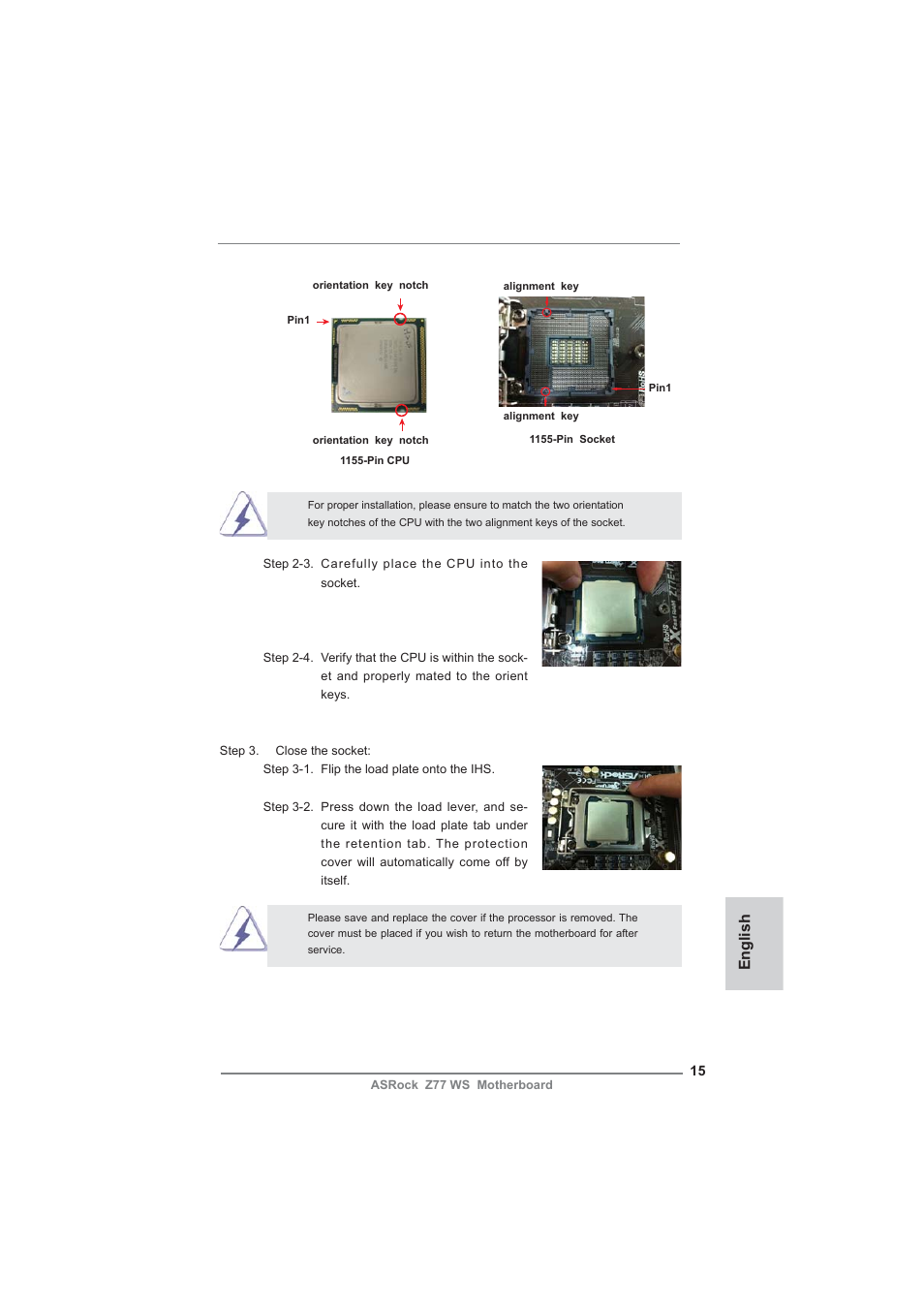 English | ASRock Z77 WS User Manual | Page 15 / 208