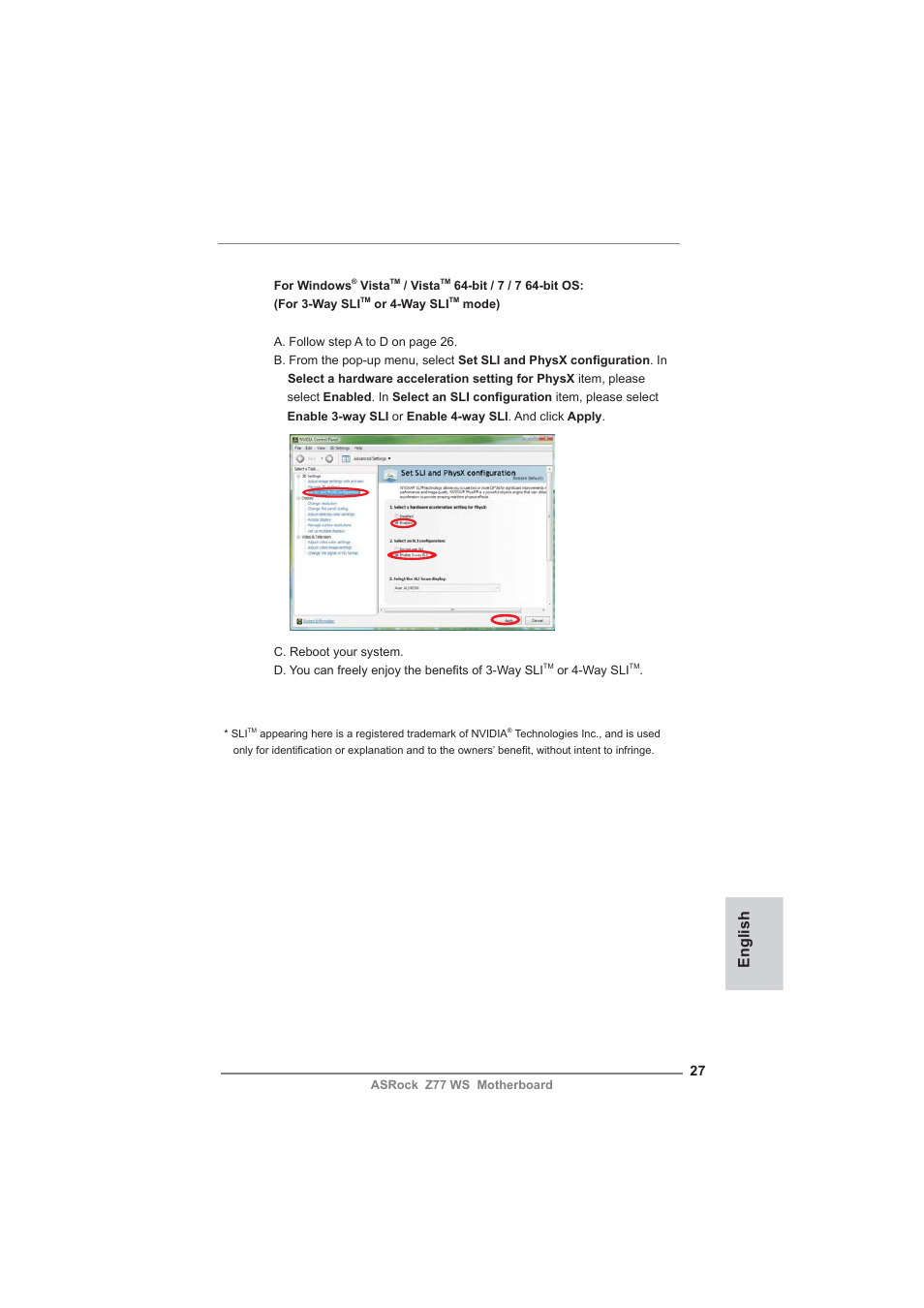 English | ASRock Z77 WS User Manual | Page 27 / 208