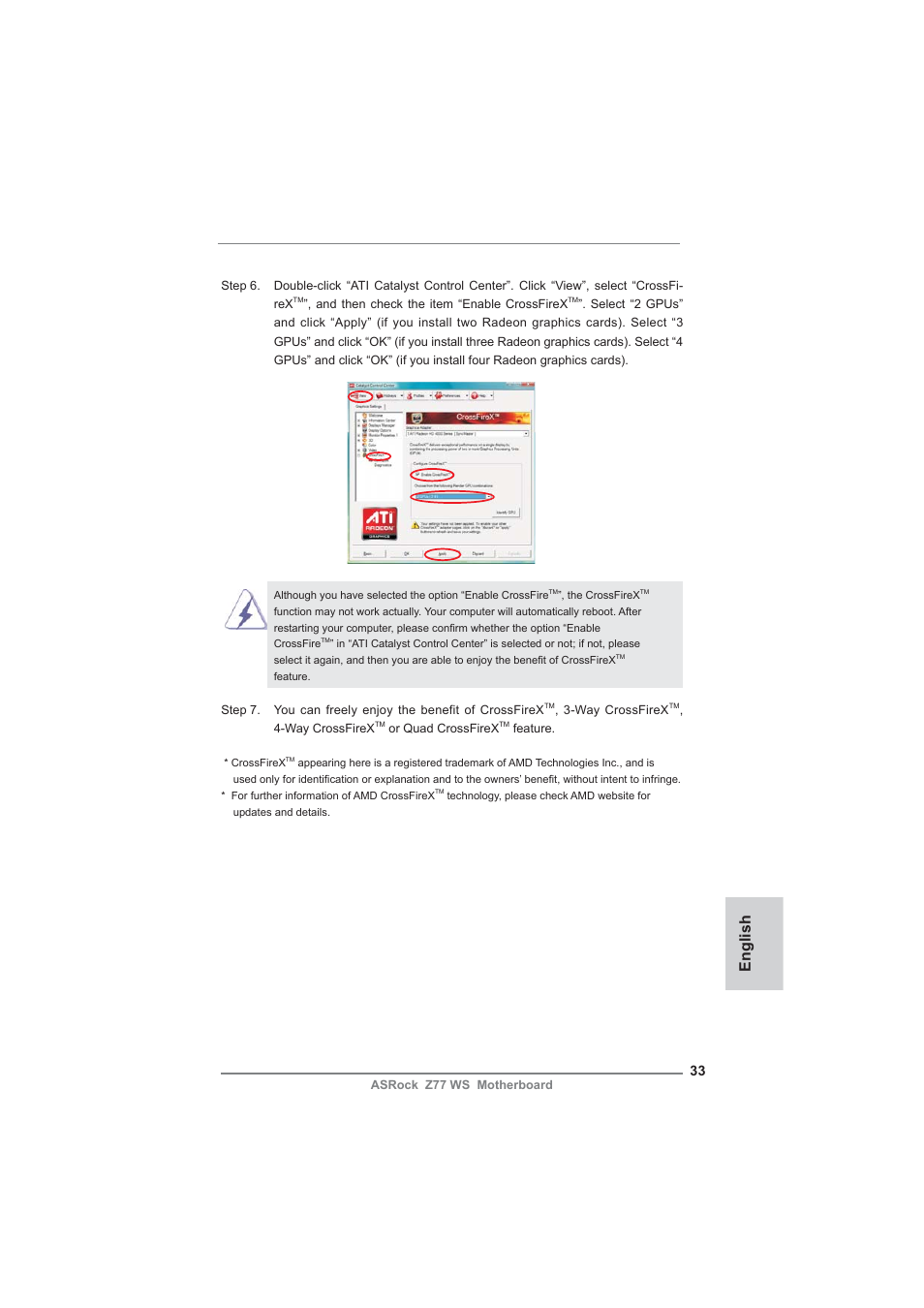 English | ASRock Z77 WS User Manual | Page 33 / 208