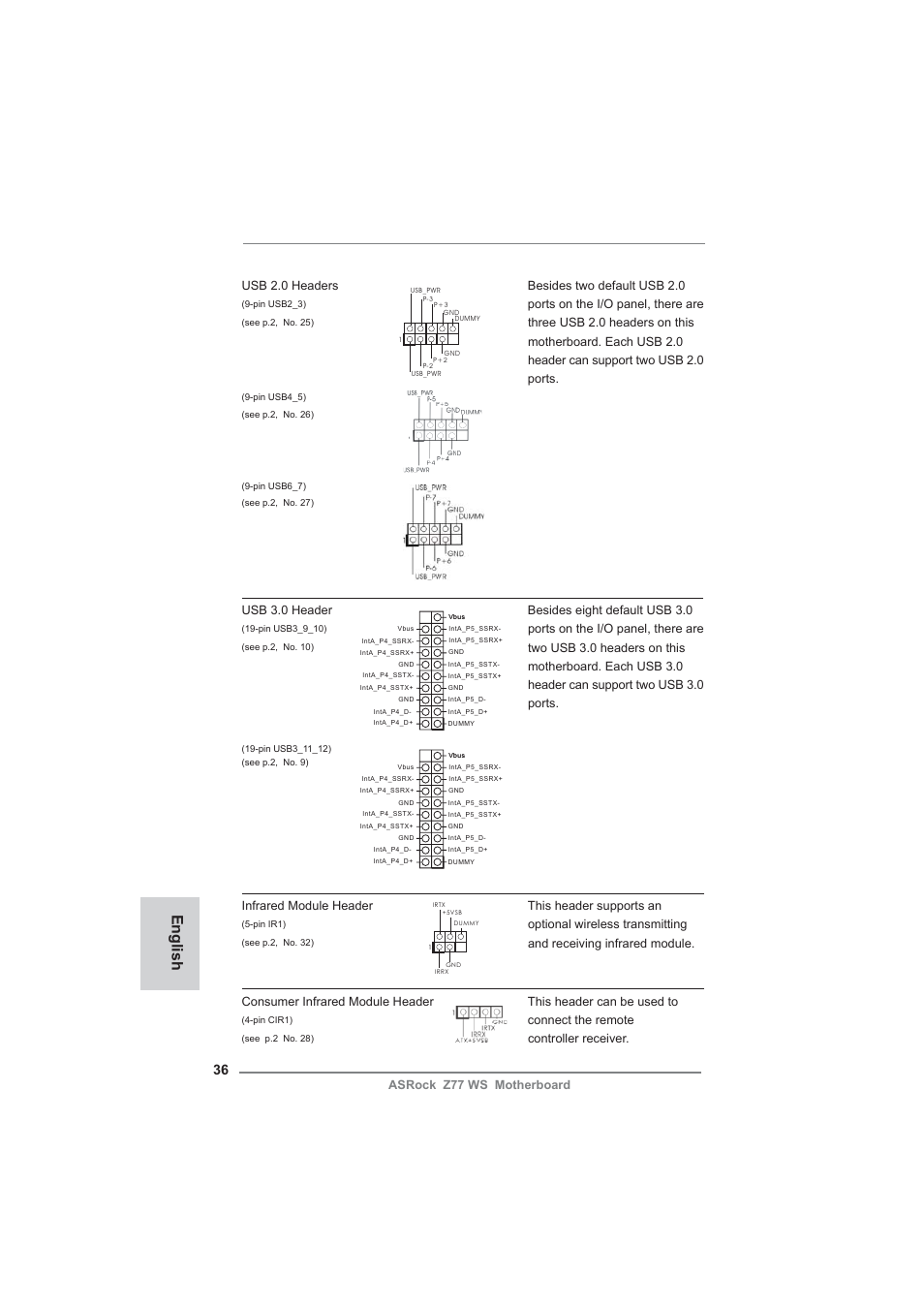 English | ASRock Z77 WS User Manual | Page 36 / 208