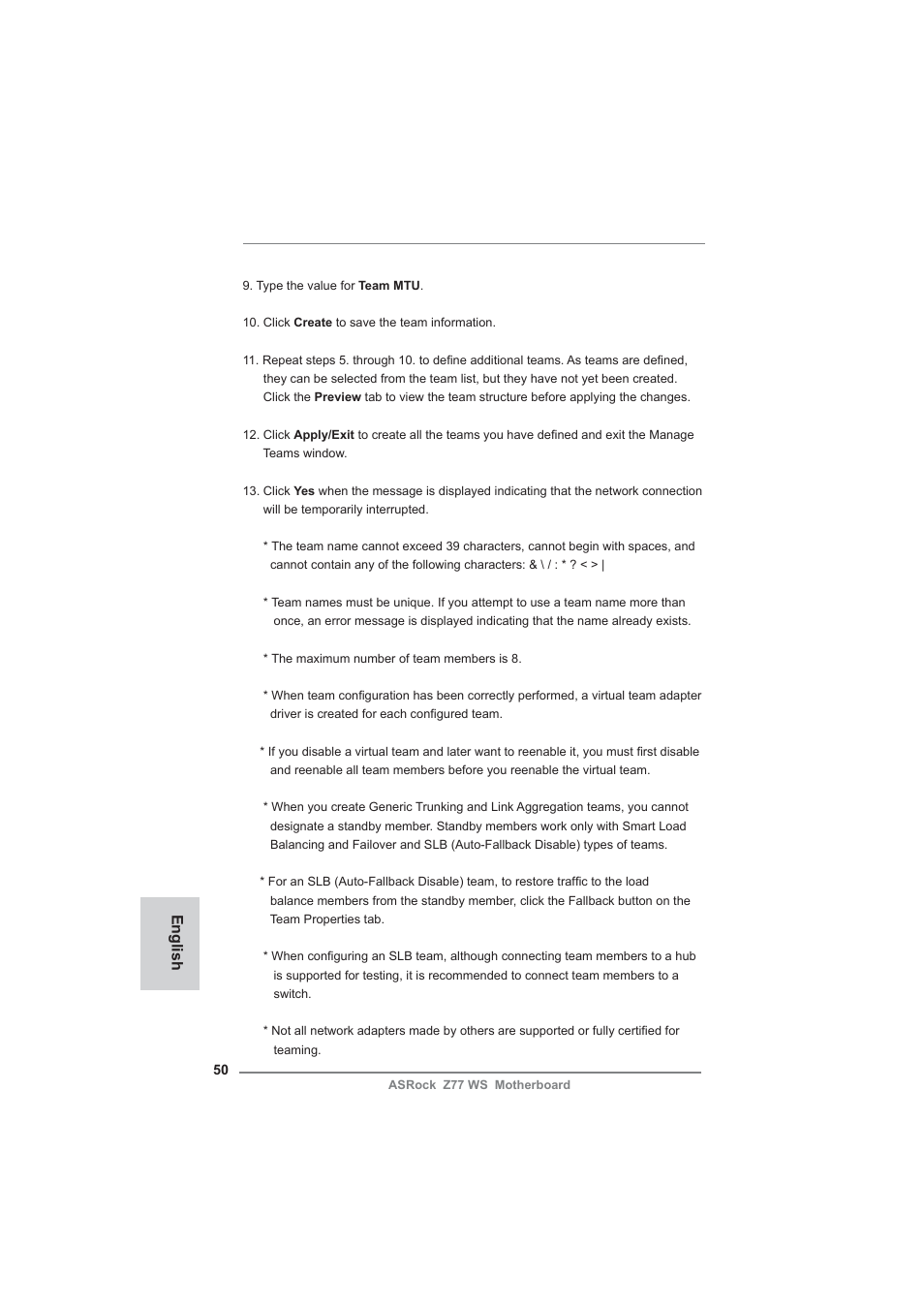 English | ASRock Z77 WS User Manual | Page 50 / 208