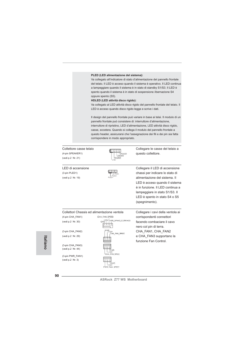 Italiano | ASRock Z77 WS User Manual | Page 90 / 208