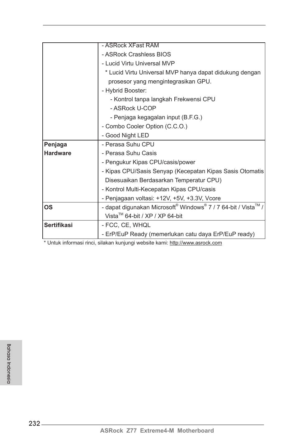 ASRock Z77 Extreme4-M User Manual | Page 232 / 237