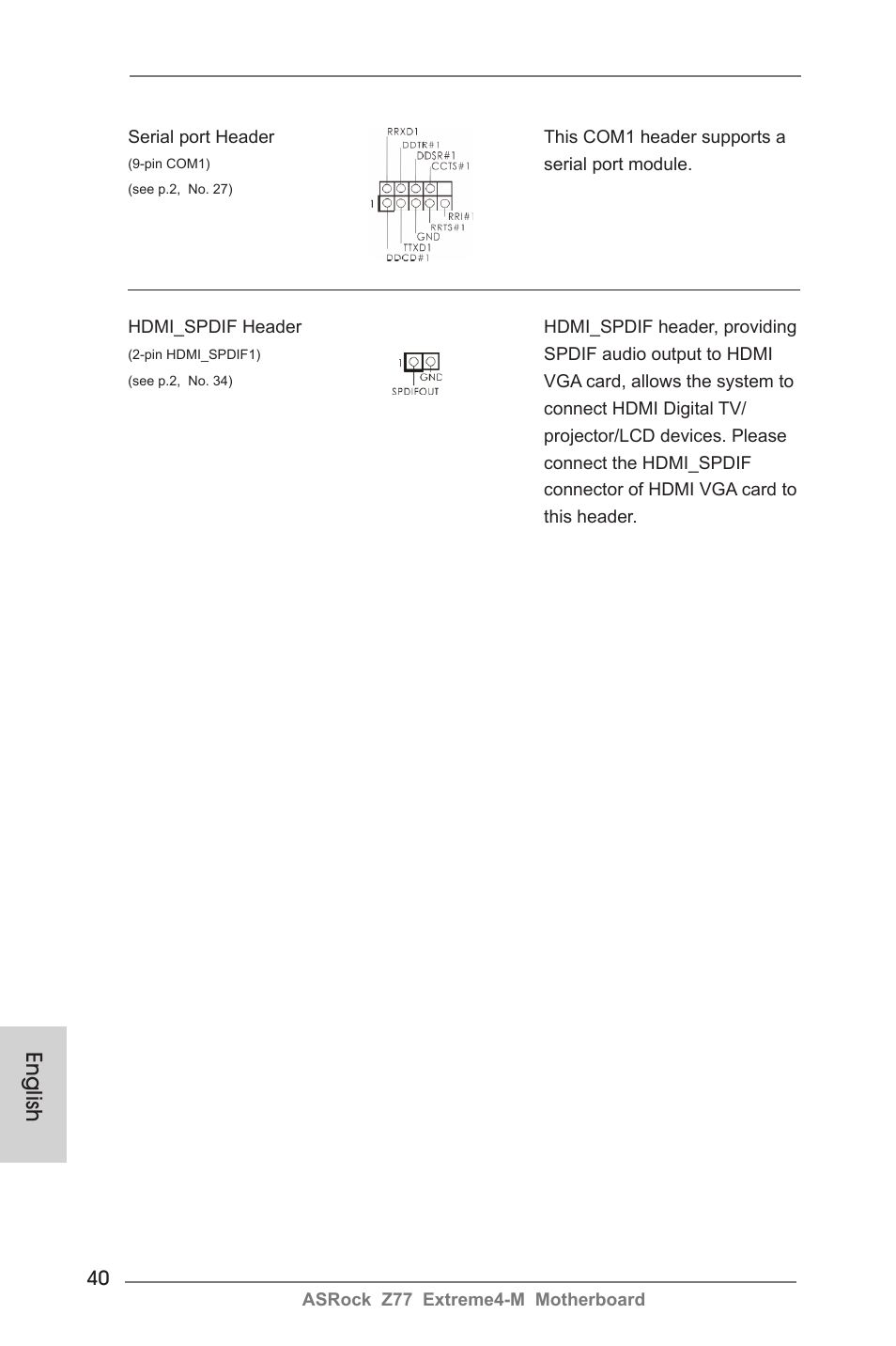 English | ASRock Z77 Extreme4-M User Manual | Page 40 / 237