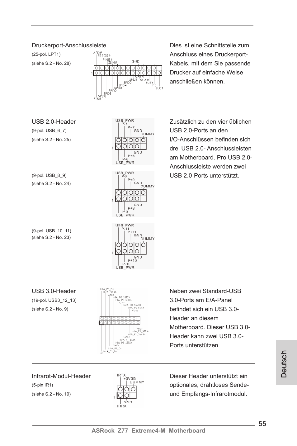 Deutsch | ASRock Z77 Extreme4-M User Manual | Page 55 / 237