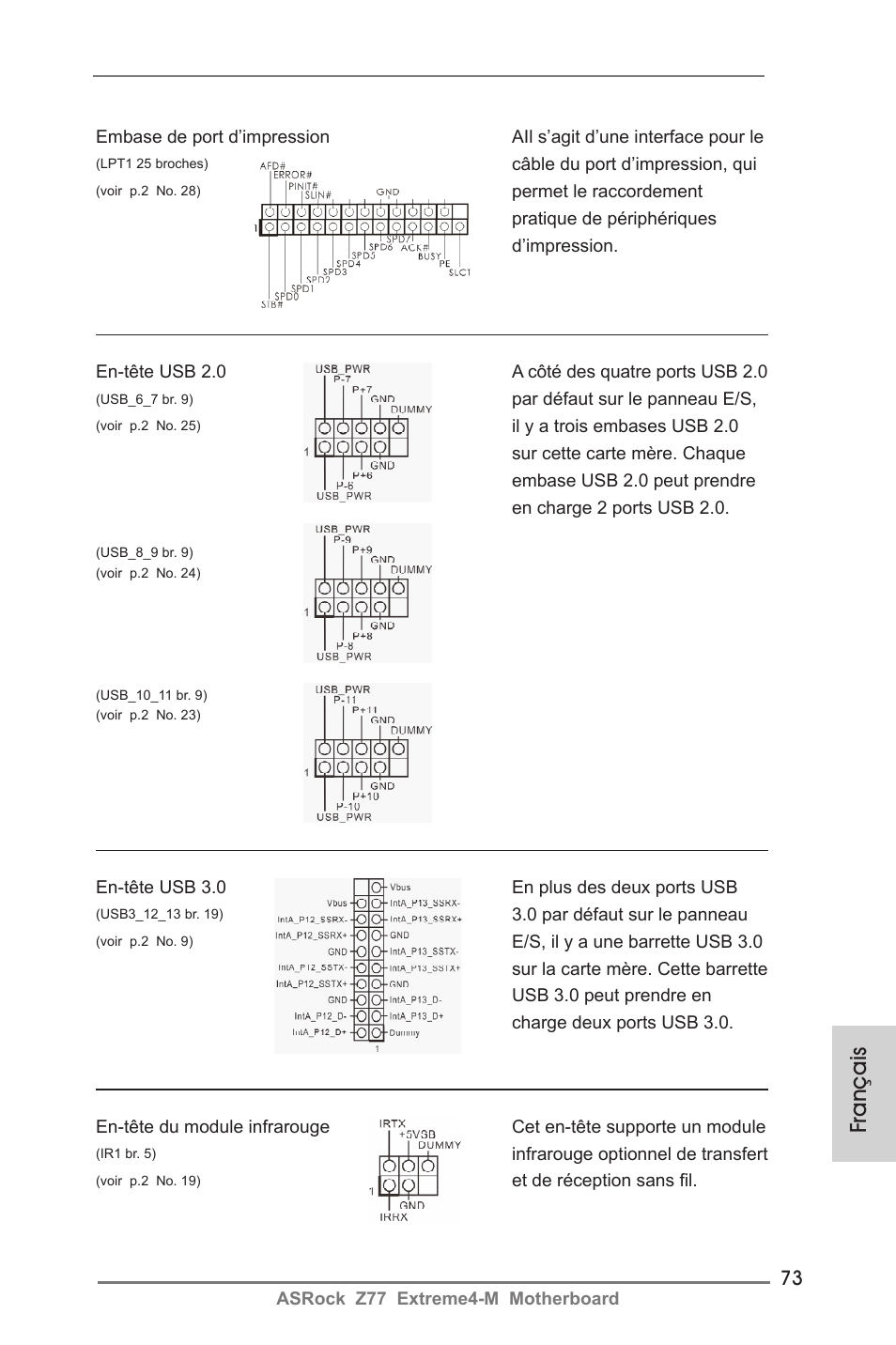 Français | ASRock Z77 Extreme4-M User Manual | Page 73 / 237