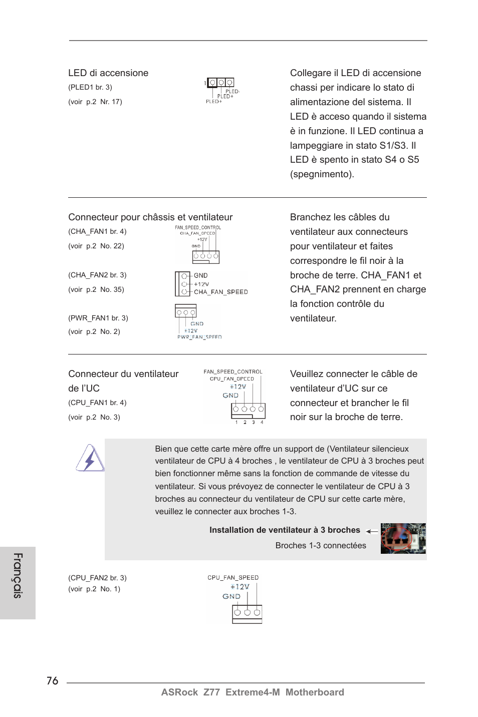 Français | ASRock Z77 Extreme4-M User Manual | Page 76 / 237