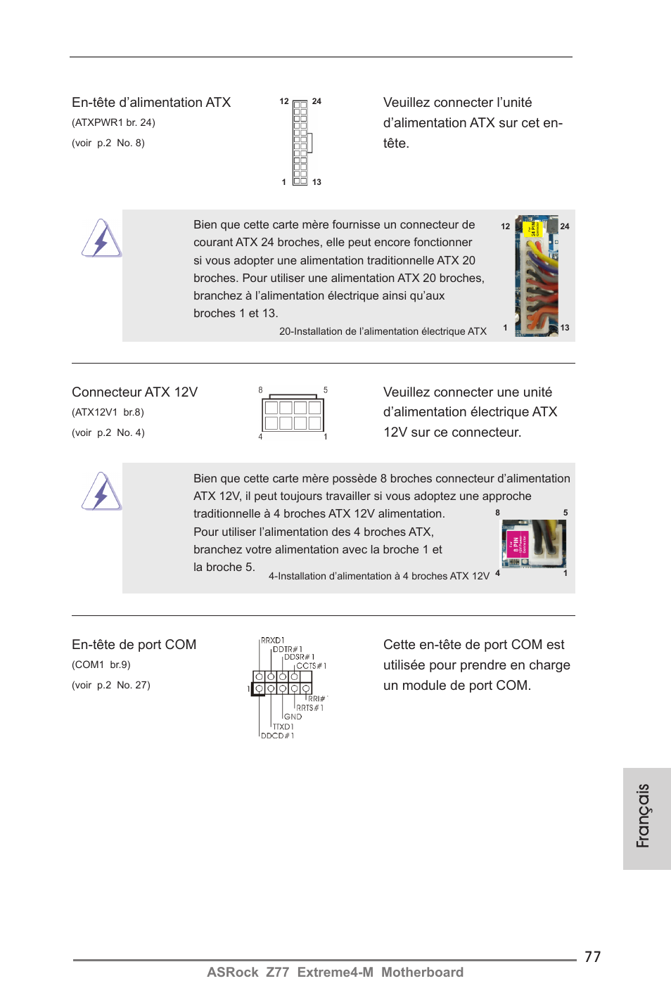 Français | ASRock Z77 Extreme4-M User Manual | Page 77 / 237