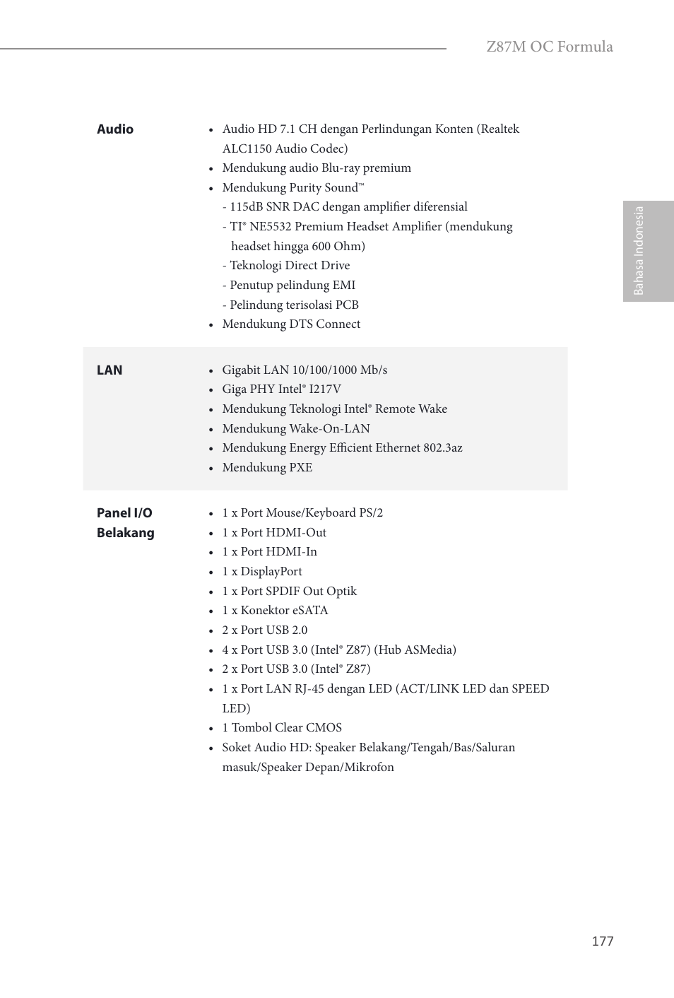 Z87m oc formula | ASRock Z87M OC Formula User Manual | Page 179 / 189