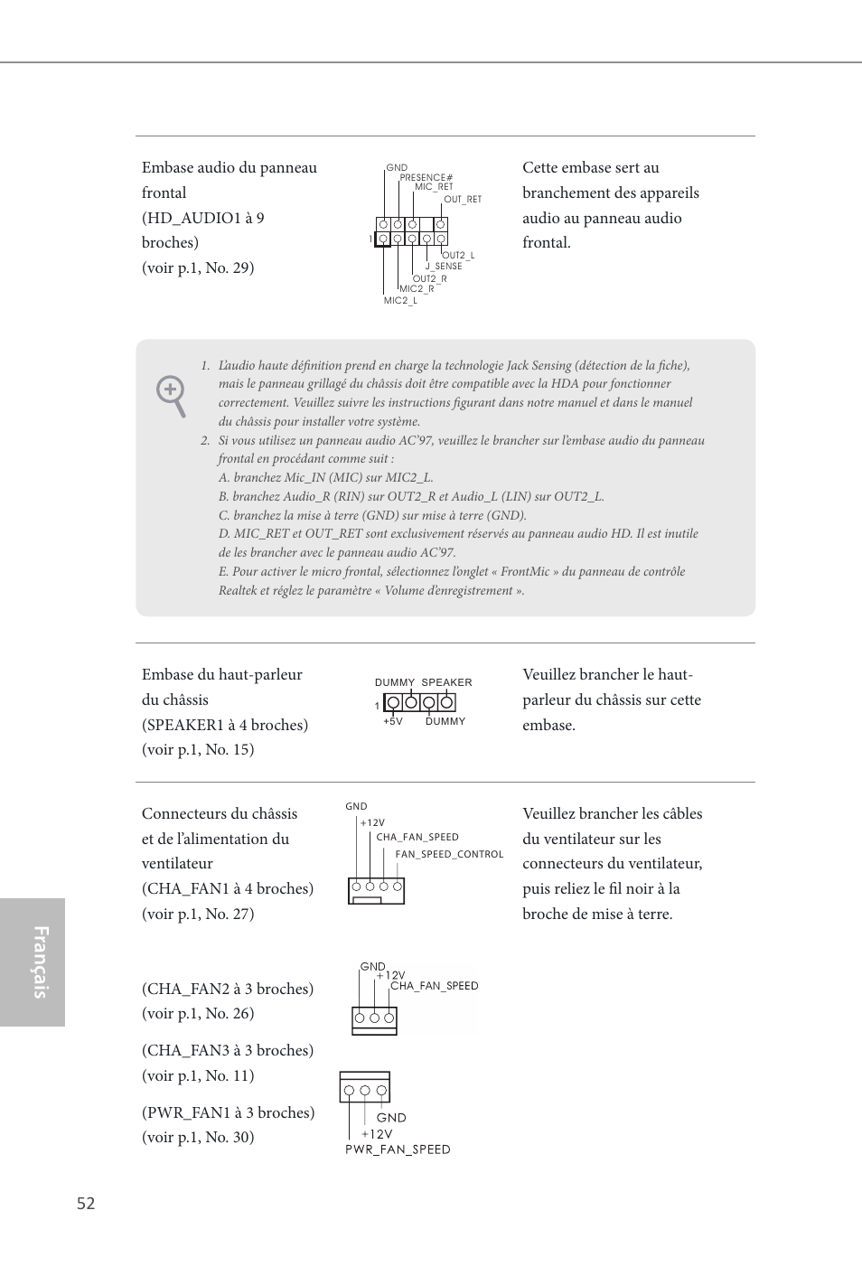 Fr ançais français | ASRock Z87M OC Formula User Manual | Page 54 / 189