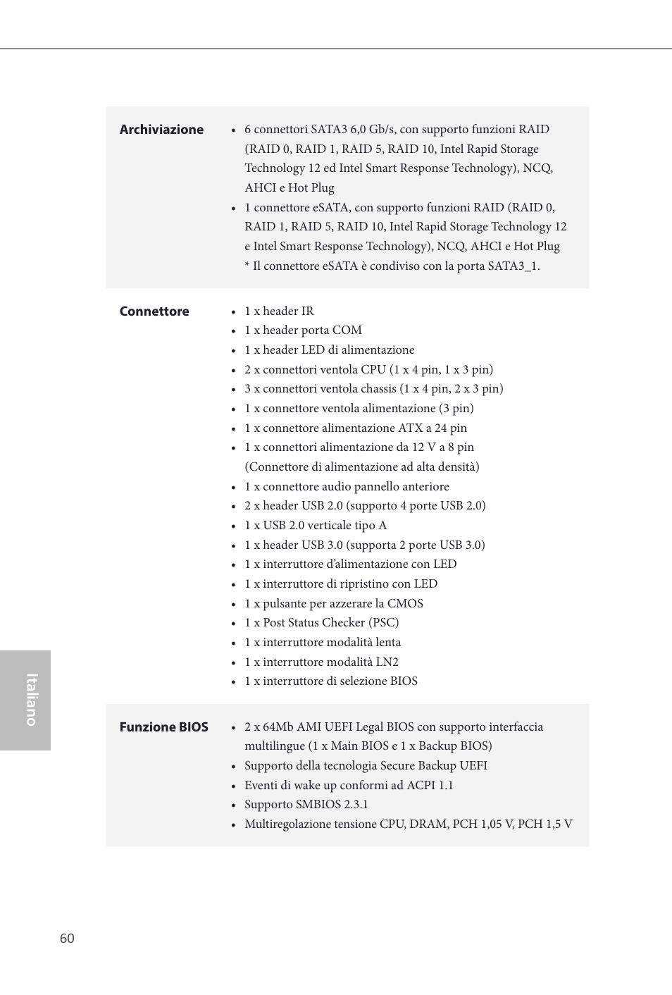 Italiano | ASRock Z87M OC Formula User Manual | Page 62 / 189