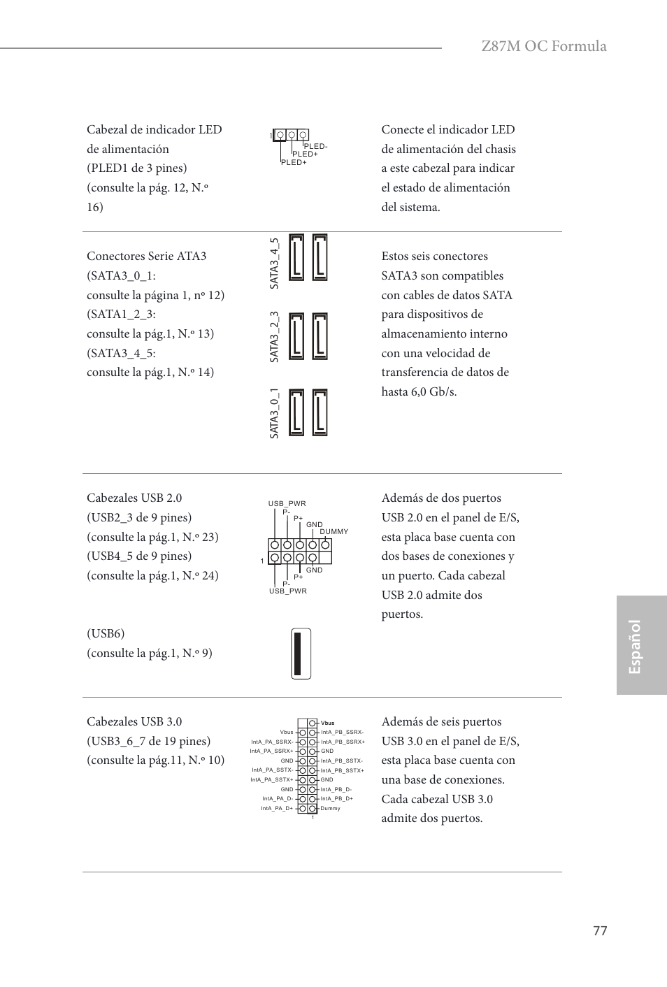 Español, Z87m oc formula | ASRock Z87M OC Formula User Manual | Page 79 / 189