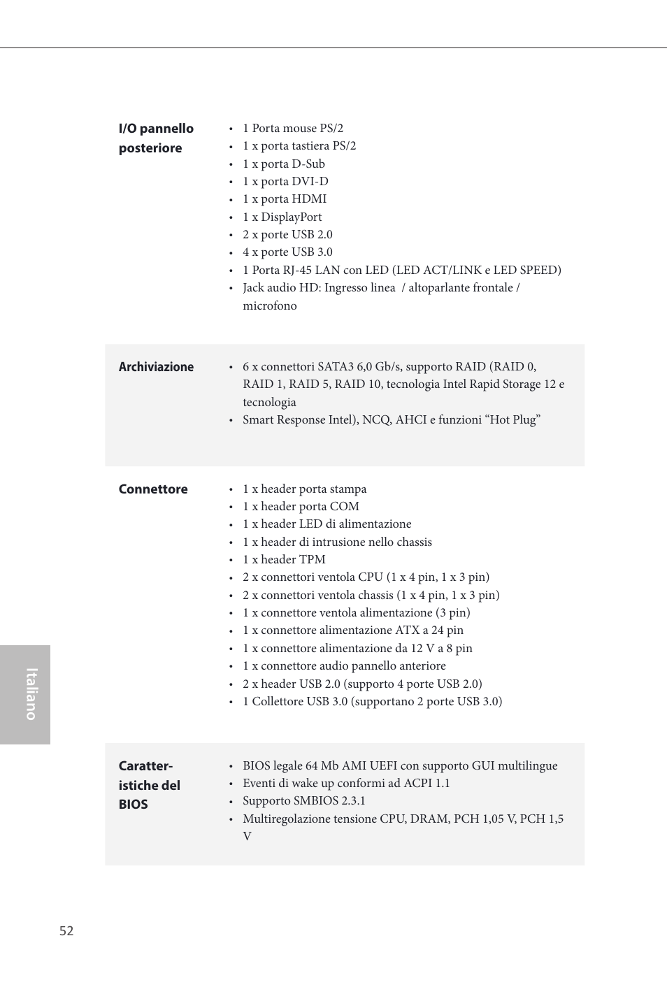 Italiano | ASRock Q87M vPro User Manual | Page 53 / 160