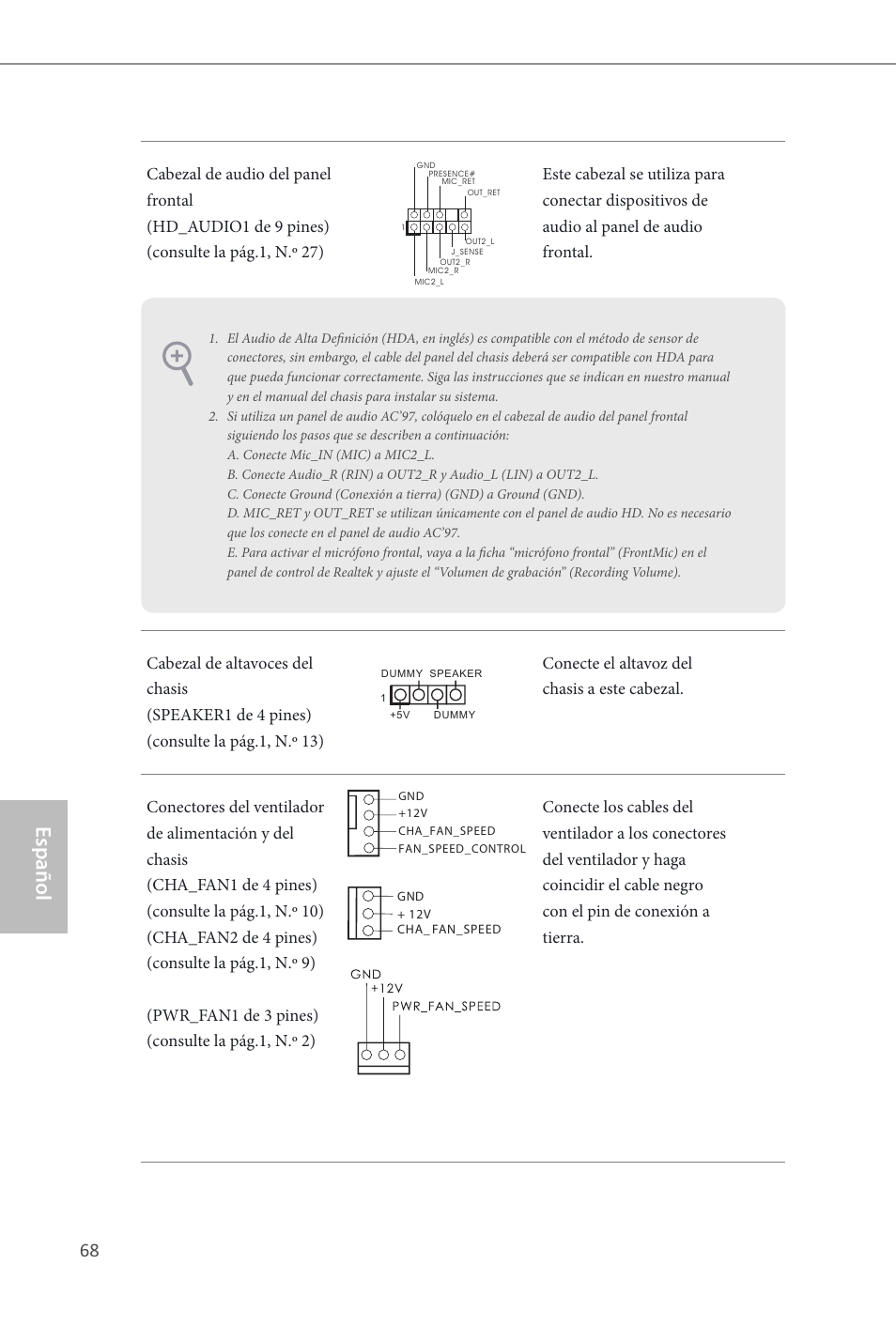 Español | ASRock Q87M vPro User Manual | Page 69 / 160