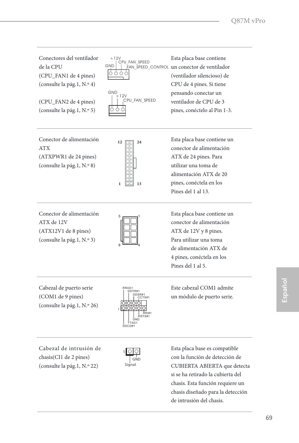 Español q87m vpro | ASRock Q87M vPro User Manual | Page 70 / 160