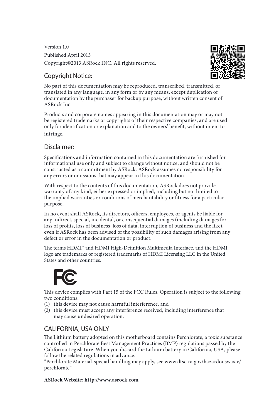 ASRock Z87E-ITX User Manual | 165 pages