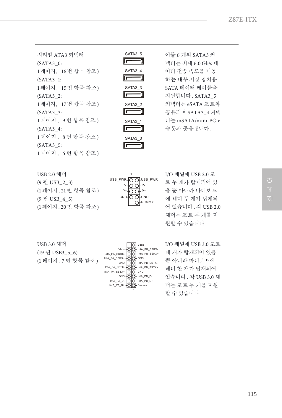 Z 8 7e-itx, 한 국 어 | ASRock Z87E-ITX User Manual | Page 117 / 165