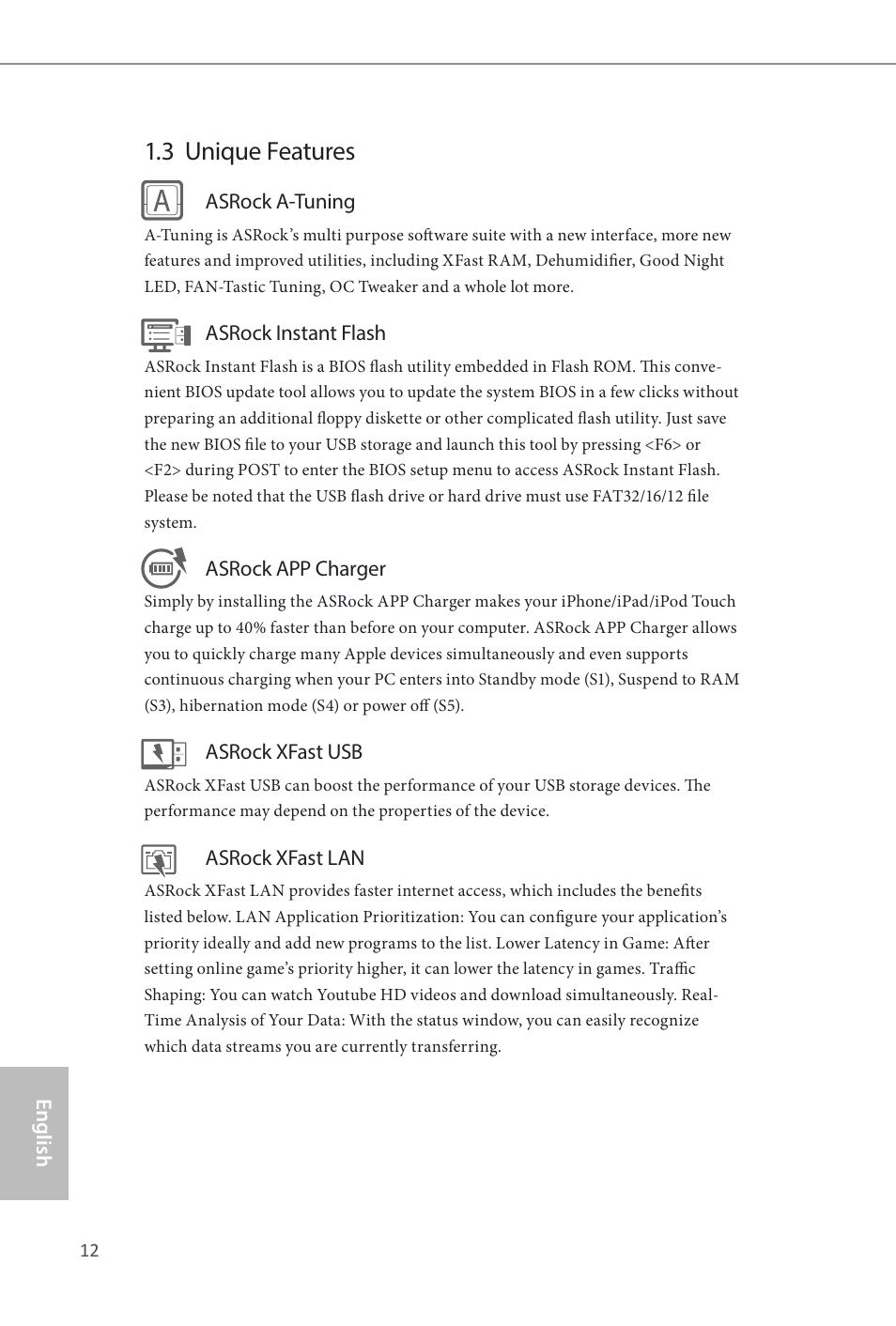 3 unique features | ASRock Z87E-ITX User Manual | Page 14 / 165