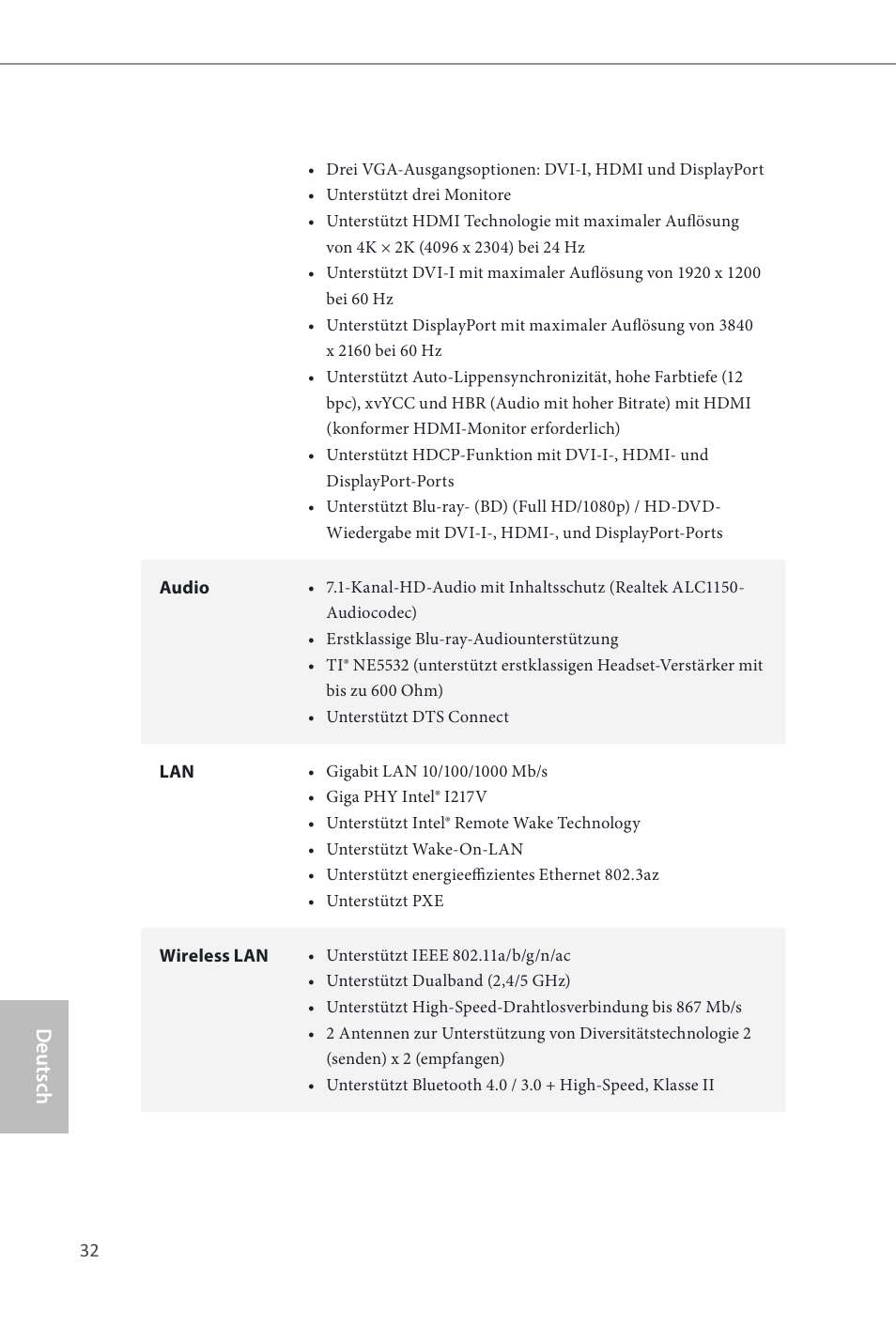 Deutsch | ASRock Z87E-ITX User Manual | Page 34 / 165