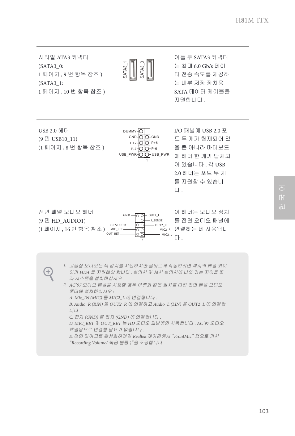 H 8 1m-itx, 한 국 어 | ASRock H81M-ITX User Manual | Page 104 / 146