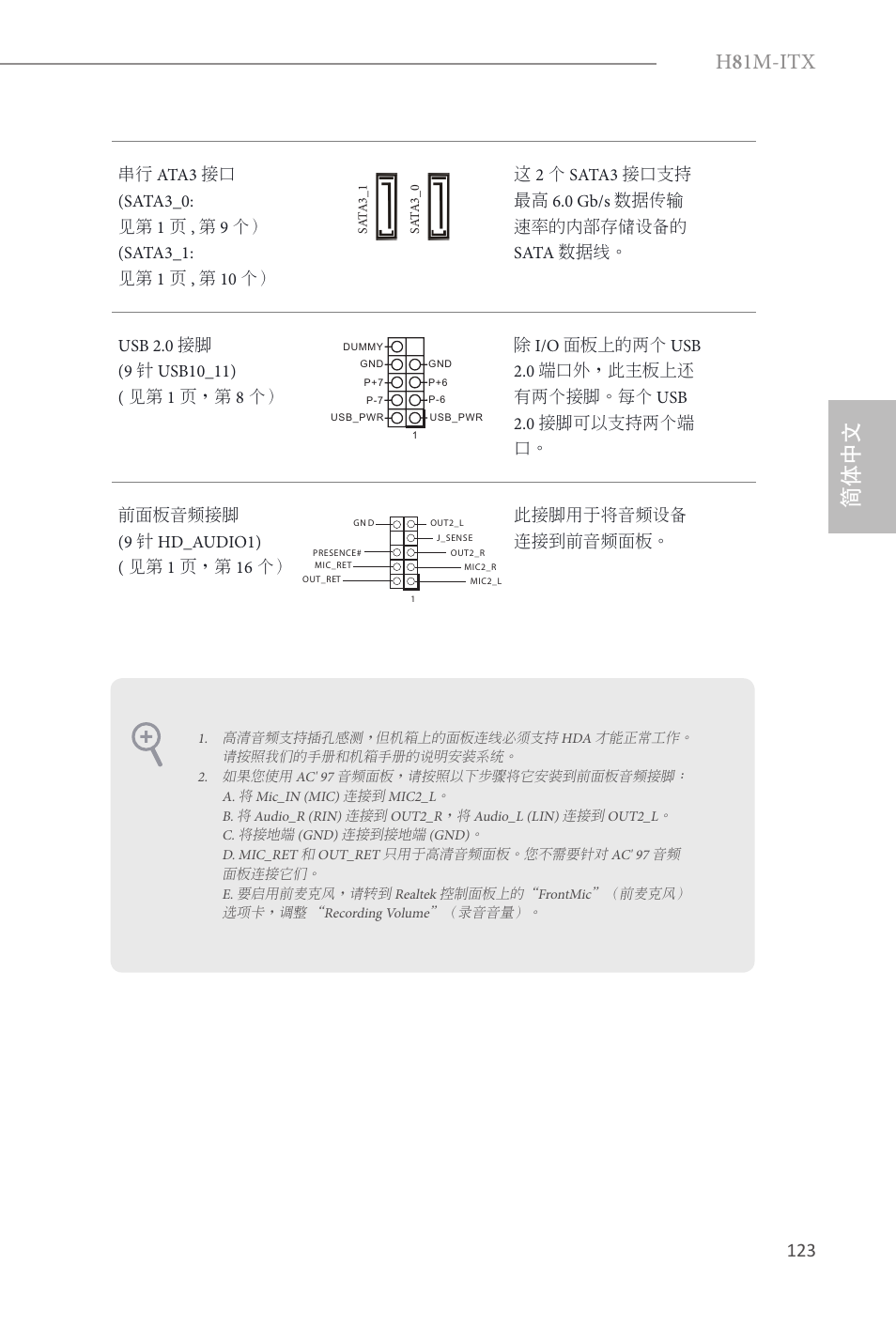 H 8 1m-itx, 简体中文 | ASRock H81M-ITX User Manual | Page 124 / 146