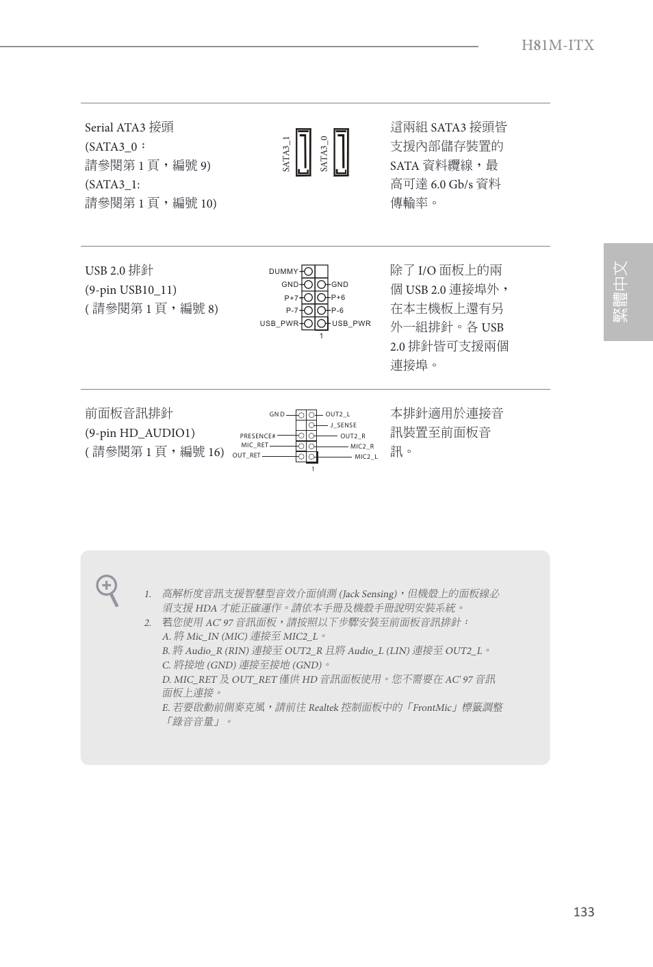 H 8 1m-itx, 繁體中文 | ASRock H81M-ITX User Manual | Page 134 / 146