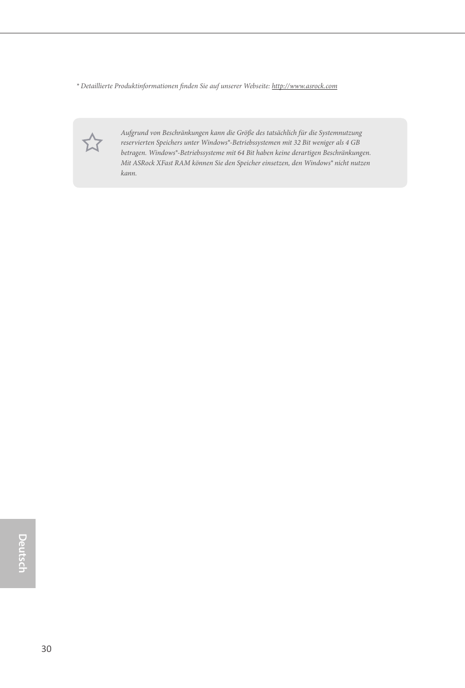 Deutsch | ASRock H81M-ITX User Manual | Page 31 / 146