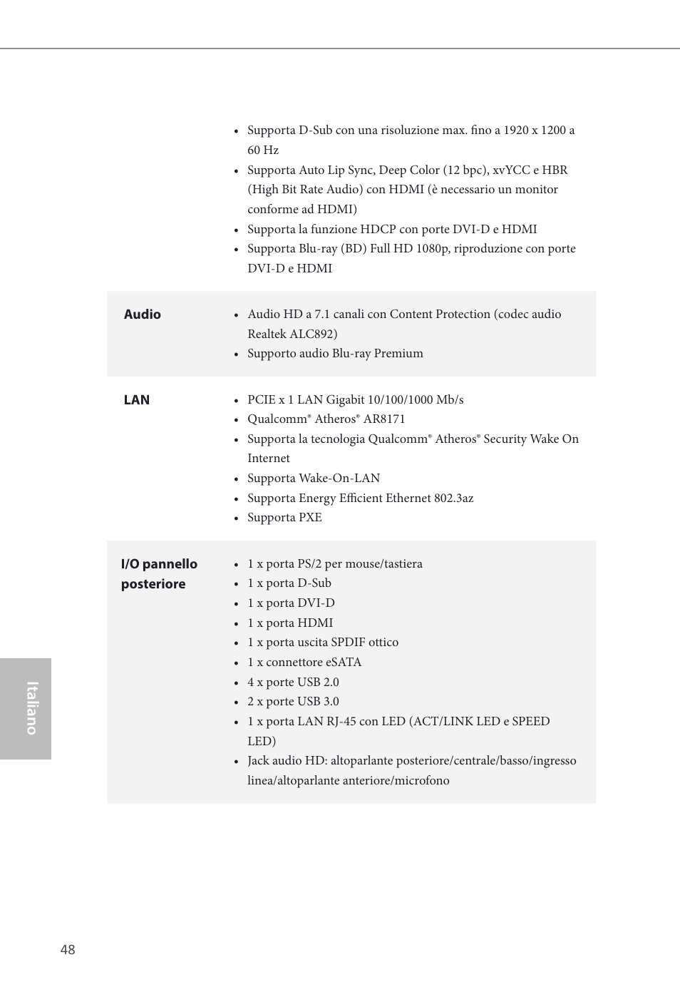 Italiano | ASRock H81M-ITX User Manual | Page 49 / 146