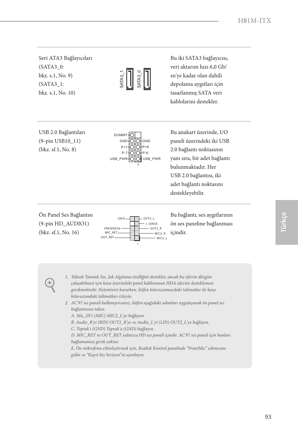 H 8 1m-itx, Türk çe | ASRock H81M-ITX User Manual | Page 94 / 146