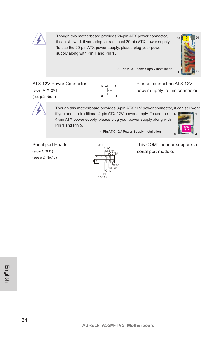 English | ASRock A55M-HVS User Manual | Page 24 / 162
