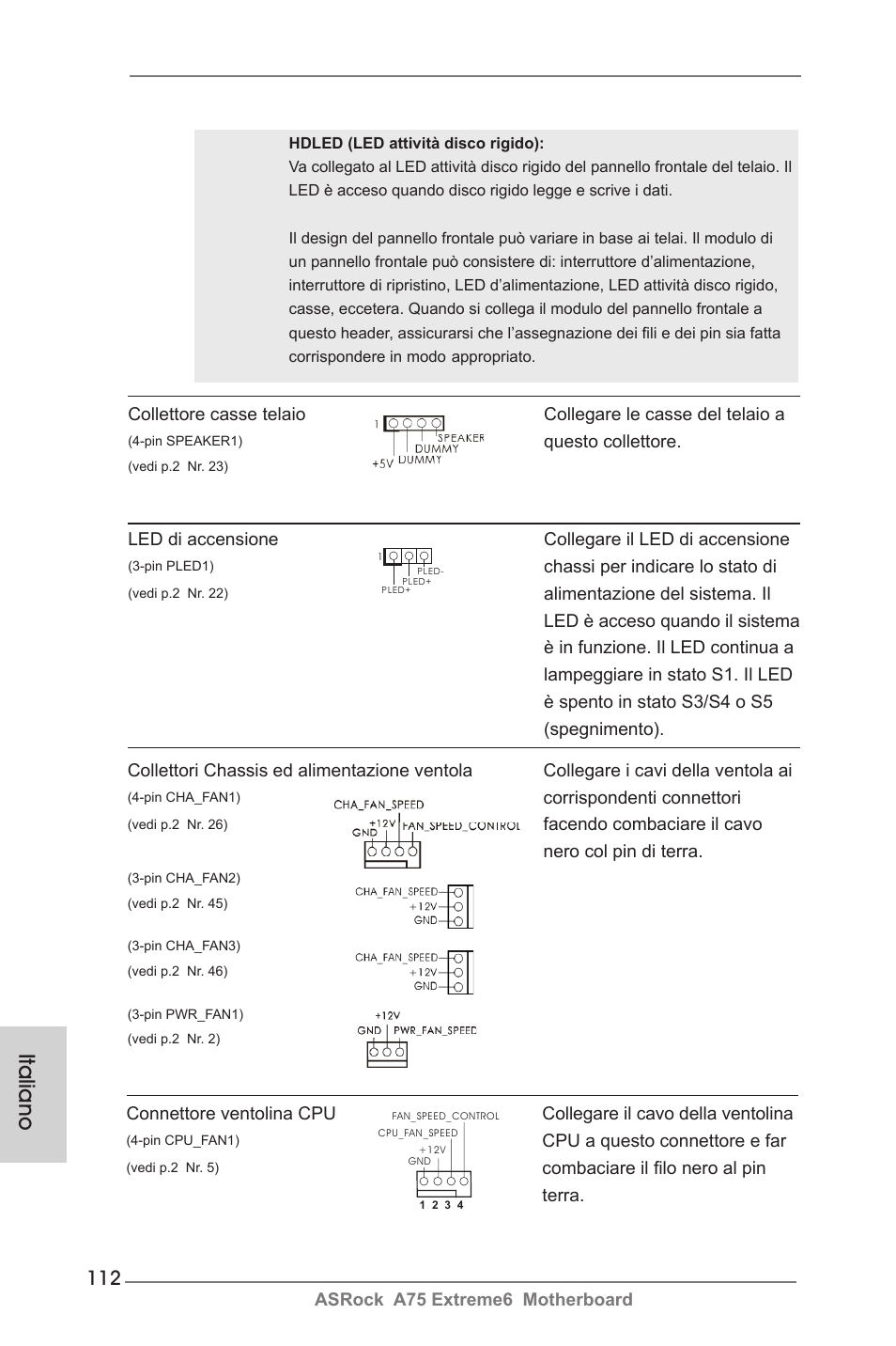 Italiano | ASRock A75 Extreme6 User Manual | Page 112 / 286