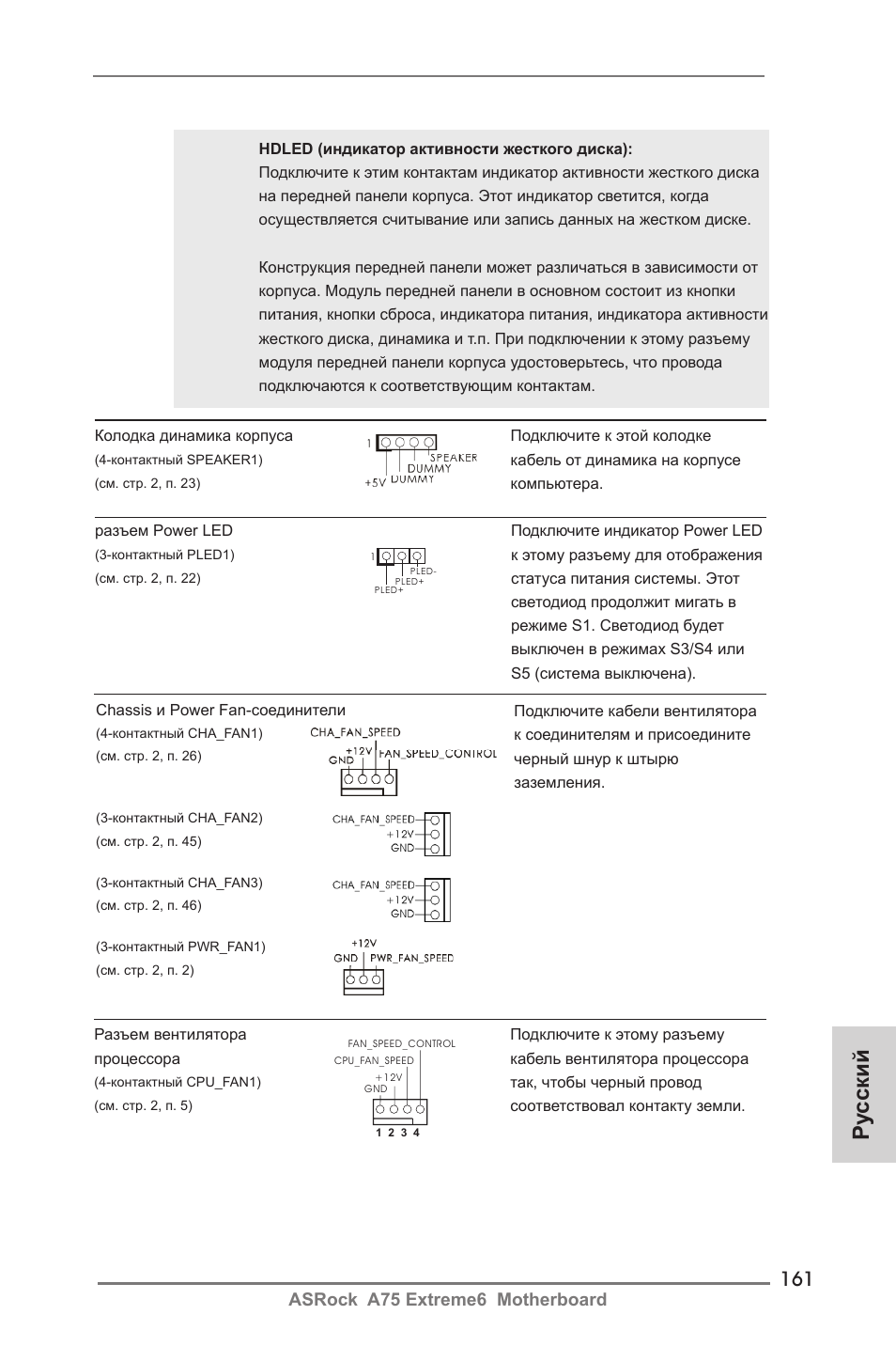 Ру сский, Asrock a75 extreme6 motherboard | ASRock A75 Extreme6 User Manual | Page 161 / 286