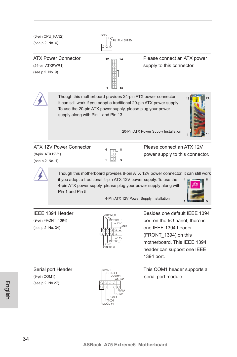 English | ASRock A75 Extreme6 User Manual | Page 34 / 286