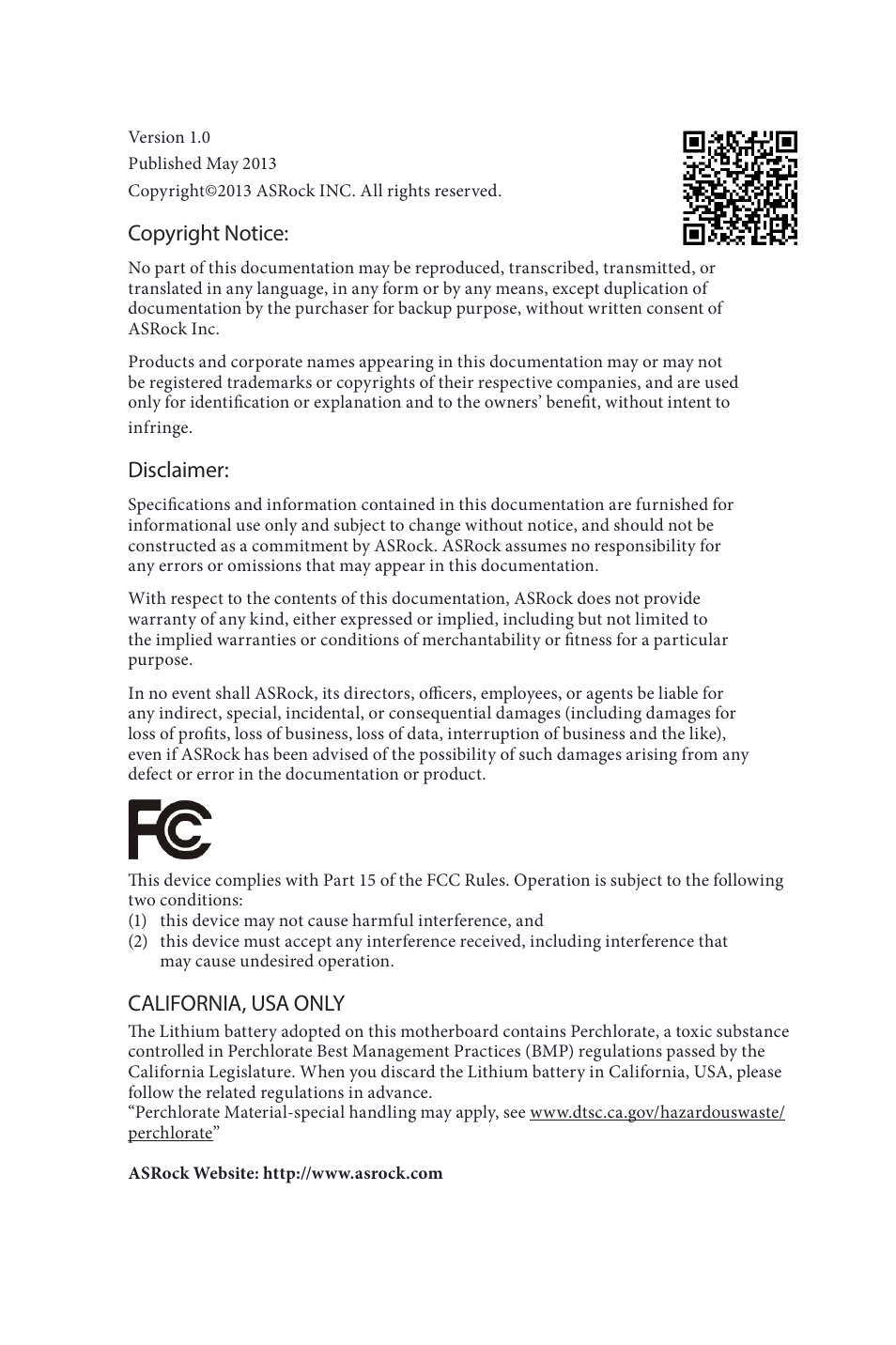 ASRock Fatal1ty H87 Performance User Manual | 165 pages