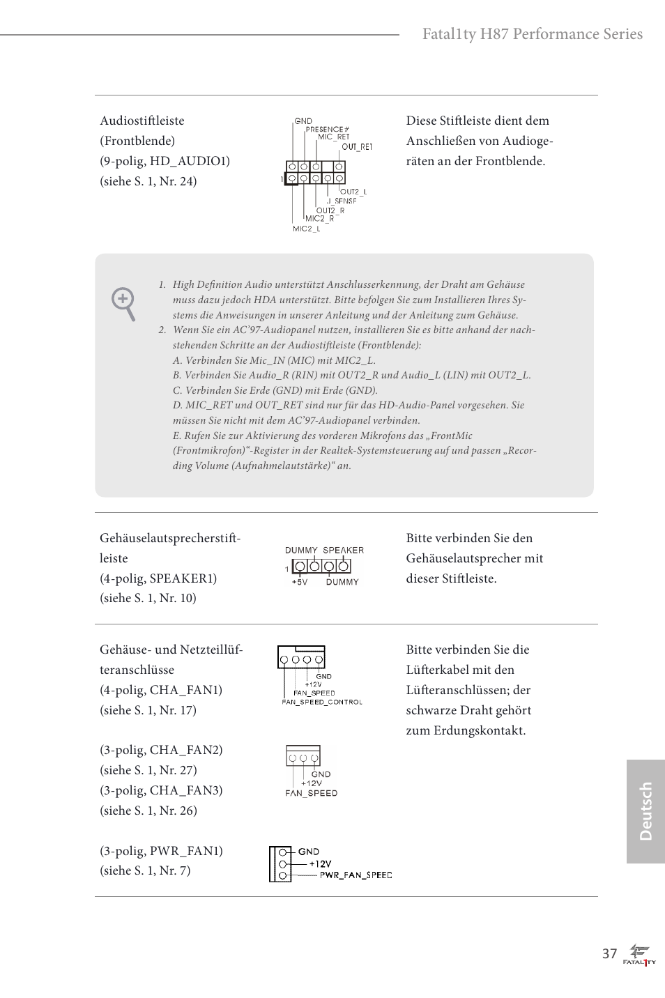 Deutsch fatal1ty h87 performance series | ASRock Fatal1ty H87 Performance User Manual | Page 41 / 165