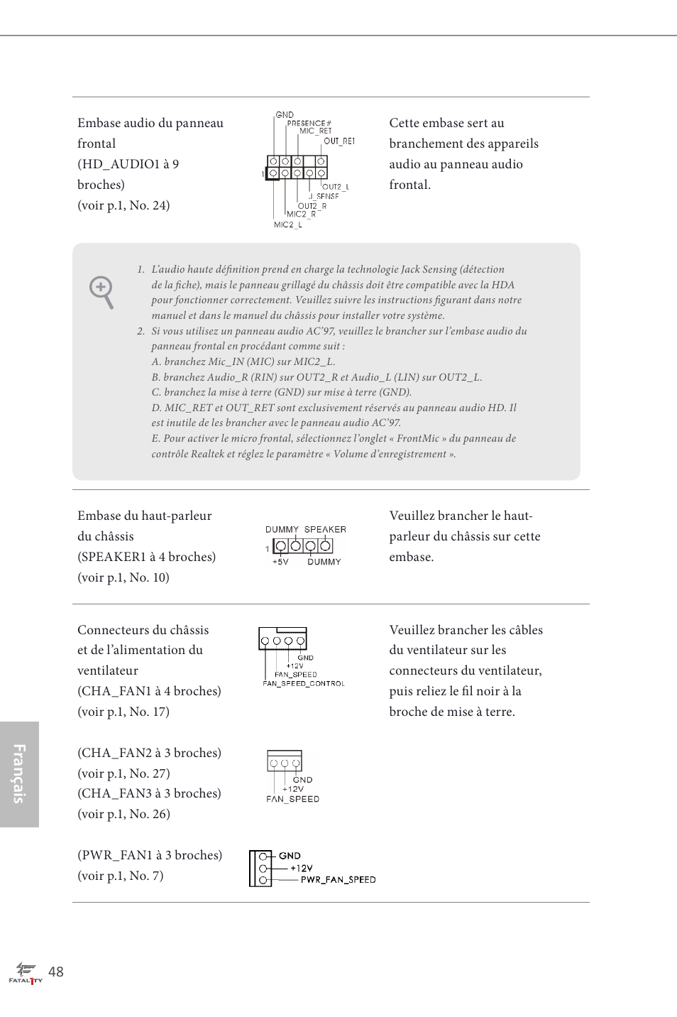 Français | ASRock Fatal1ty H87 Performance User Manual | Page 52 / 165