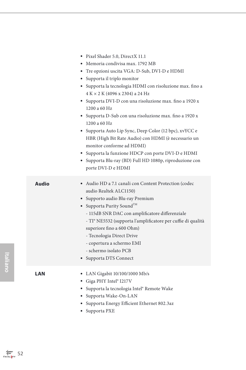 Italiano | ASRock Fatal1ty H87 Performance User Manual | Page 56 / 165