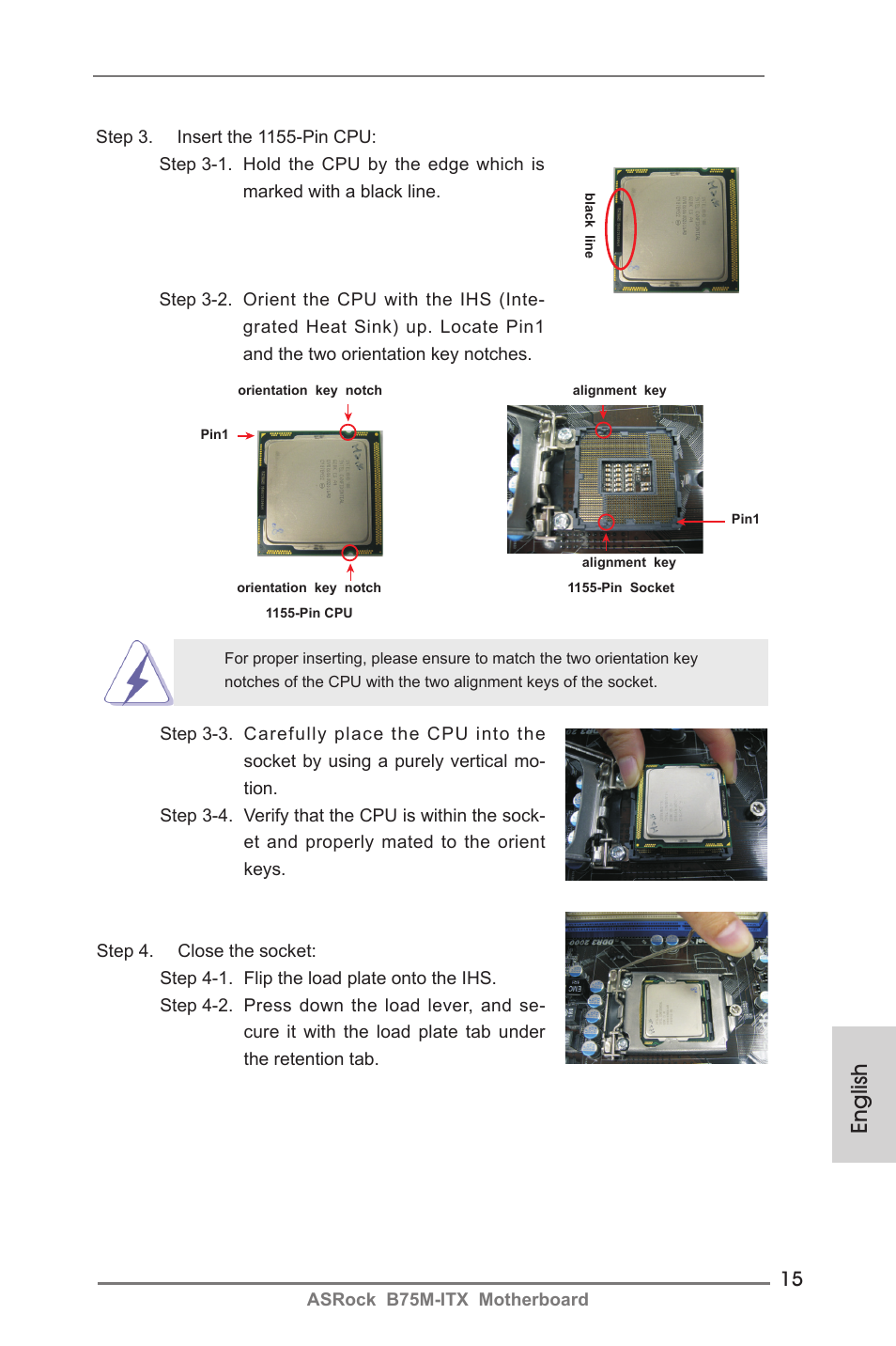 English | ASRock B75M-ITX User Manual | Page 15 / 186
