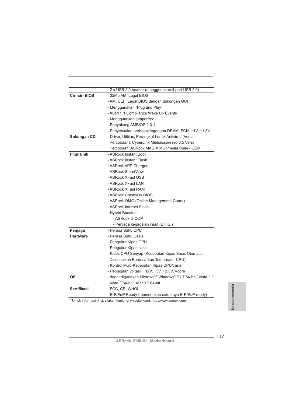 ASRock E35LM1 User Manual | Page 117 / 119