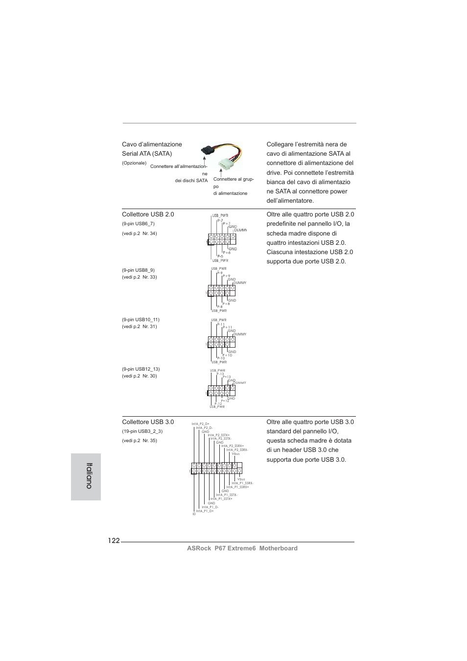 Italiano | ASRock P67 Extreme6 User Manual | Page 122 / 312