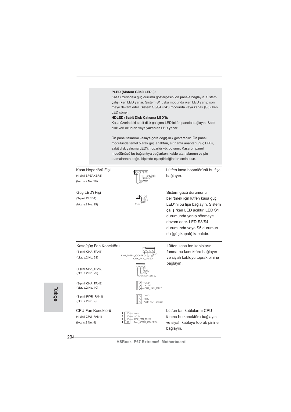 Türkçe | ASRock P67 Extreme6 User Manual | Page 204 / 312