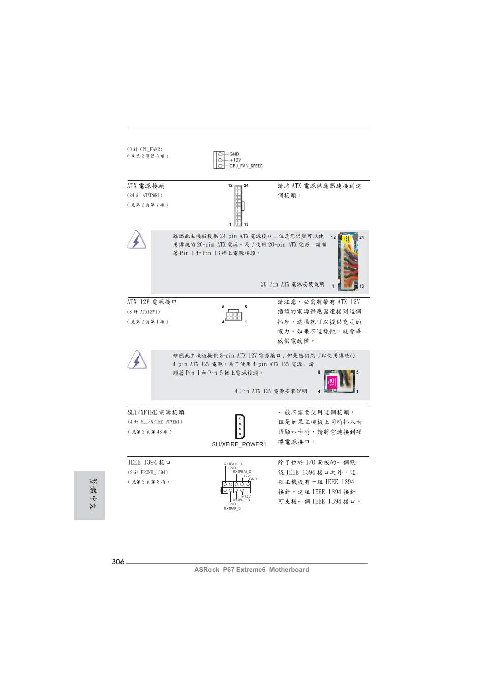 繁體中文 | ASRock P67 Extreme6 User Manual | Page 306 / 312